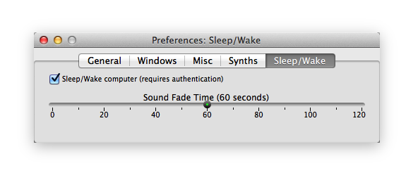 Preferences: Sleep/Wake